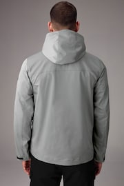 Grey Hooded Shower Resistant Jacket - Image 4 of 17