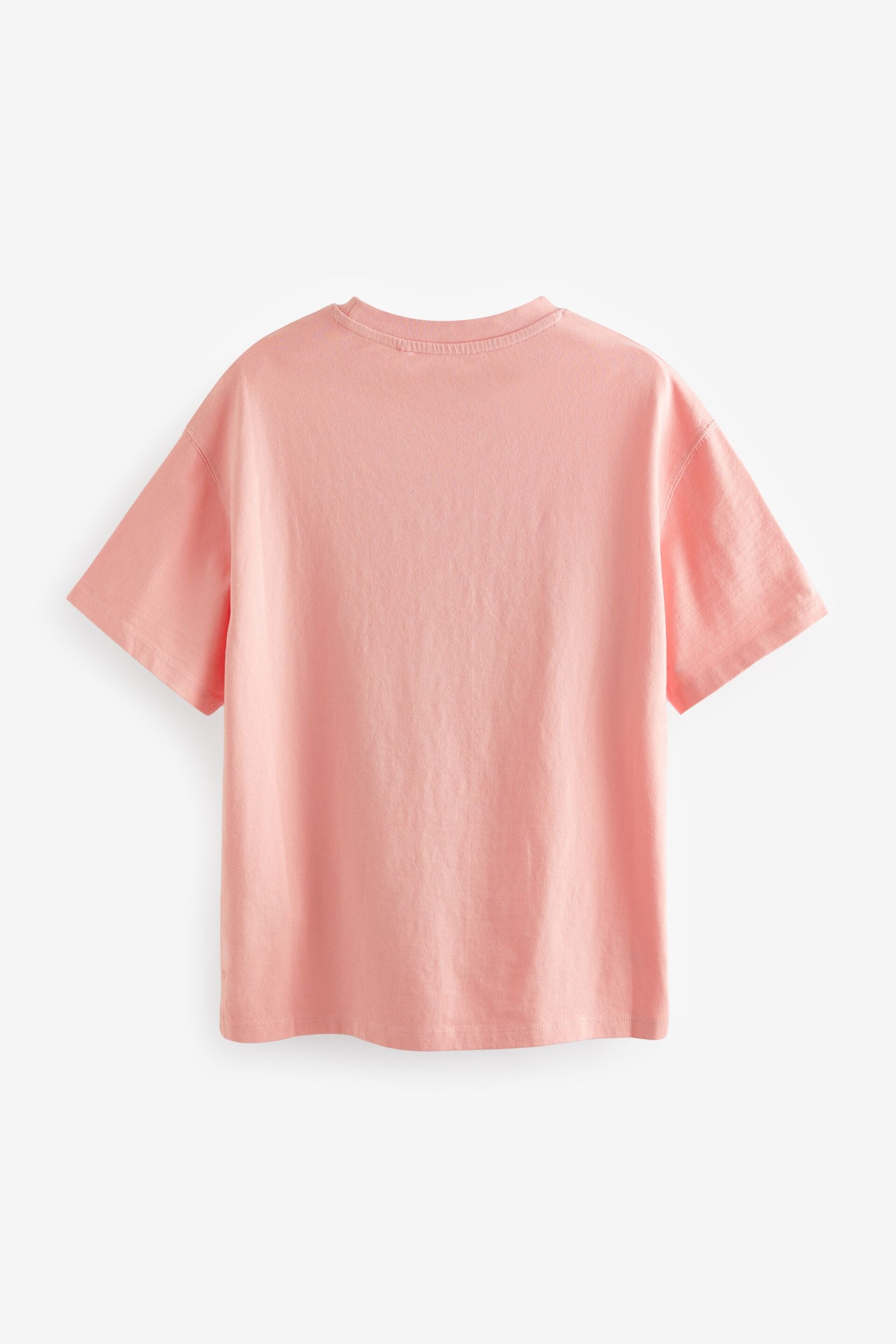 Pink Oversized Embellished Graphic T-Shirt (3-16yrs) - Image 6 of 7