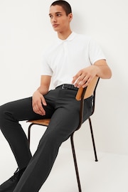 Charcoal Grey Skinny Machine Washable Plain Front Smart Trousers - Image 2 of 8