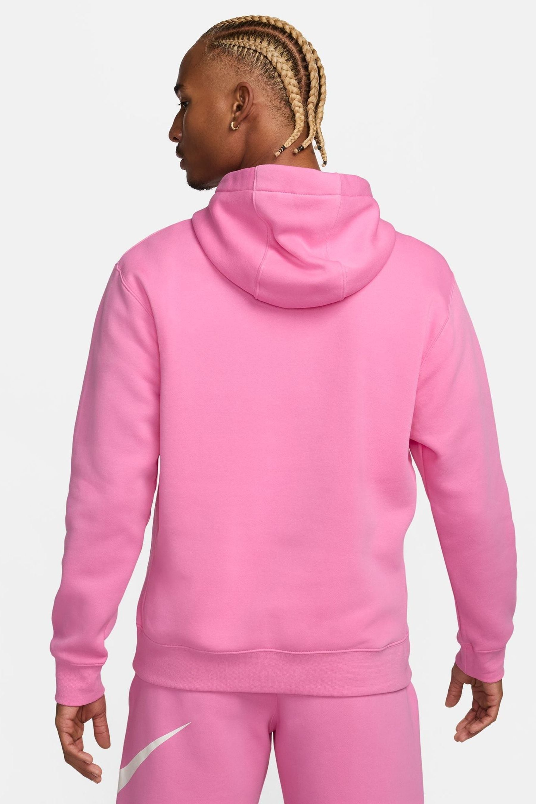 Neon pink nike hoodie clearance