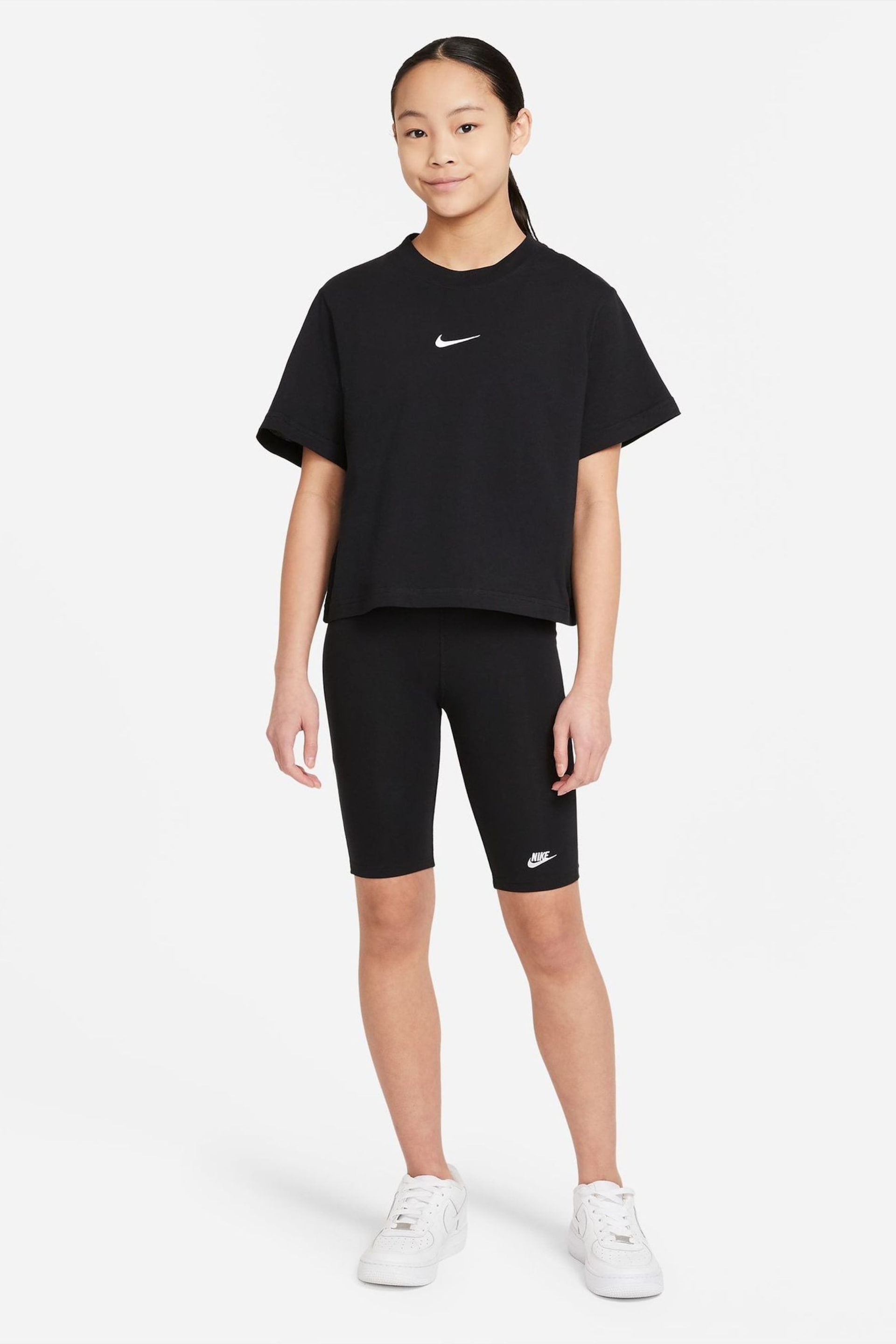 Nike Black Oversized Essentials Boxy T-Shirt - Image 3 of 4