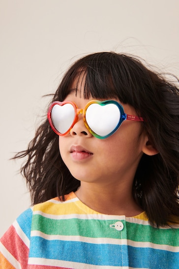 Little Bird by Jools Oliver Multi Ombré Rainbow Heart Sunglasses