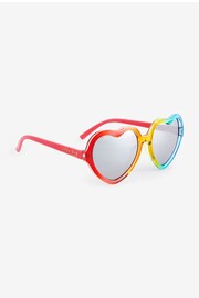 Little Bird by Jools Oliver Multi Ombré Rainbow Heart Sunglasses - Image 1 of 4