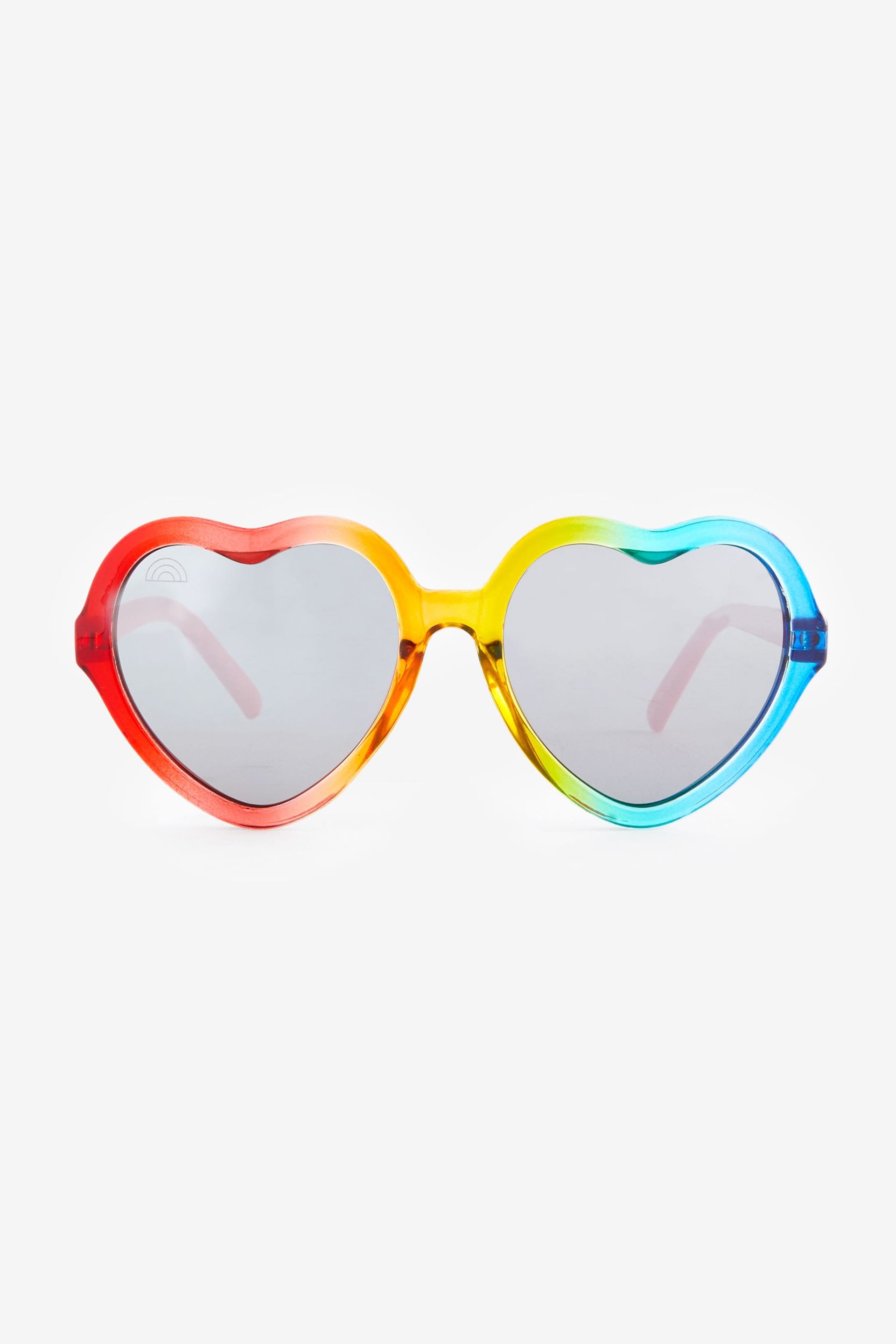 Little Bird by Jools Oliver Multi Ombré Rainbow Heart Sunglasses - Image 3 of 4