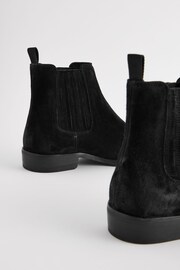 Black Suede Chelsea Boots - Image 4 of 6