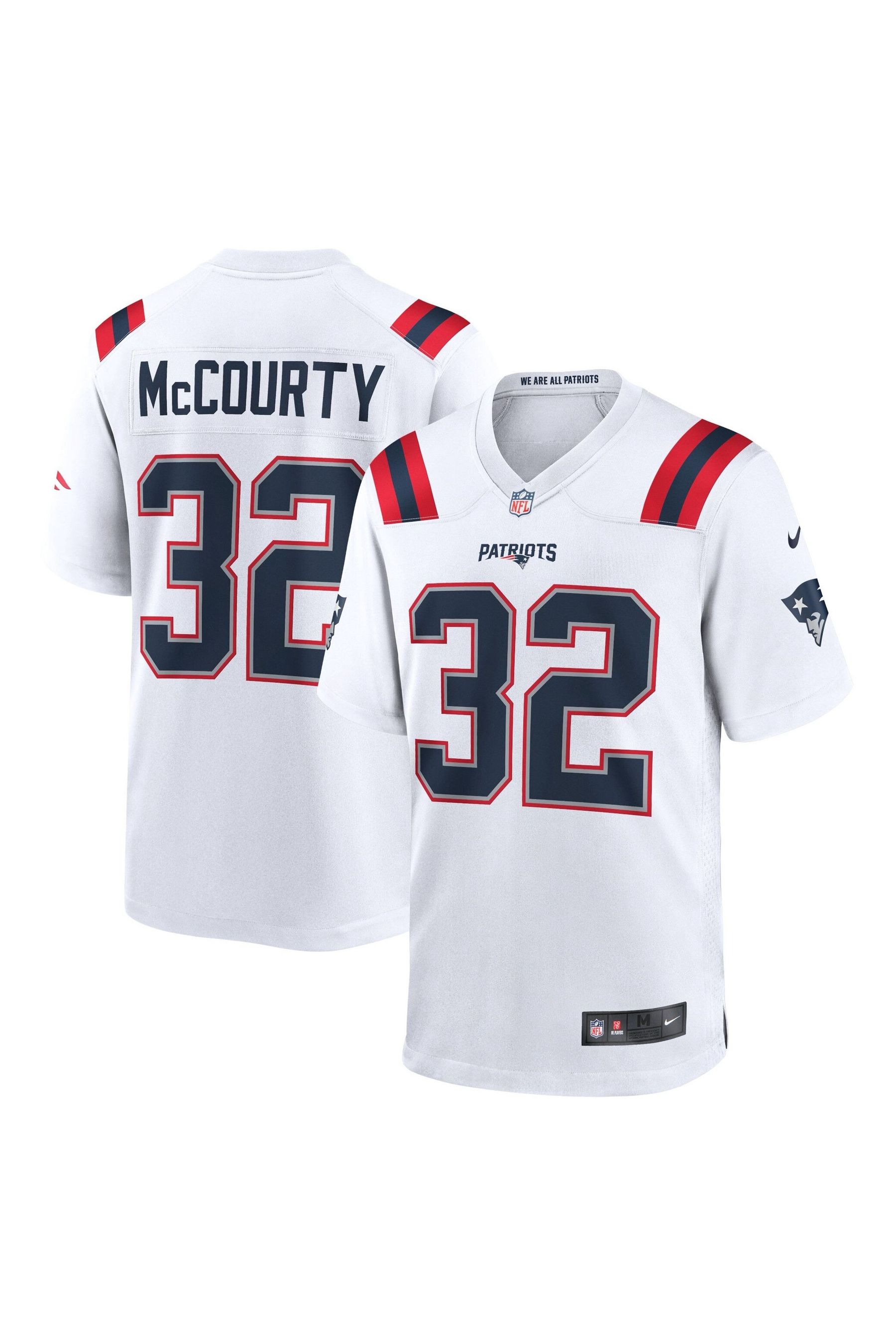 Buy Nike White NFL New England Patriots Game Road Jersey Devin McCourty from the Next UK online shop