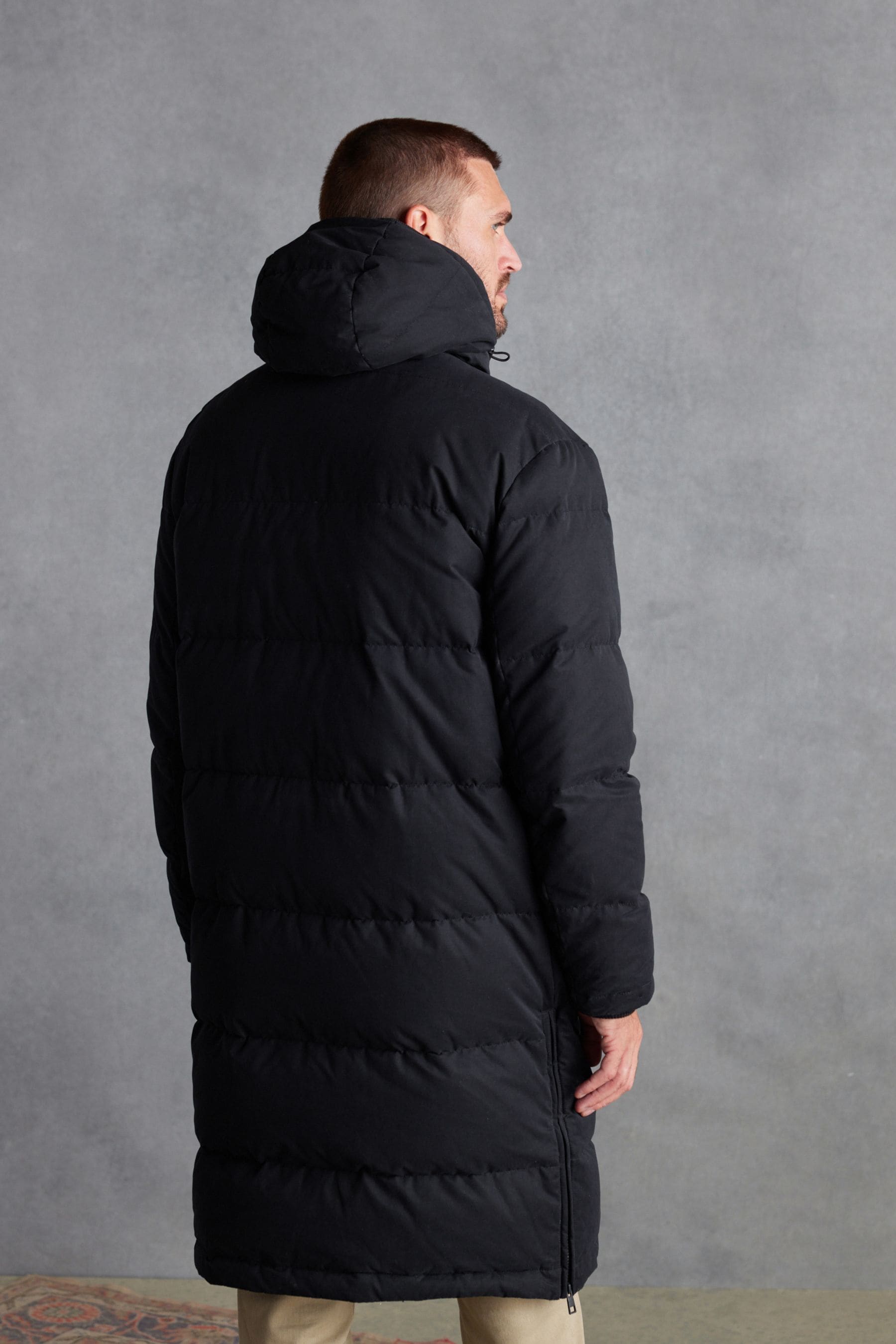 Buy Black Signature Longline Down Puffer Coat from the Next UK online shop