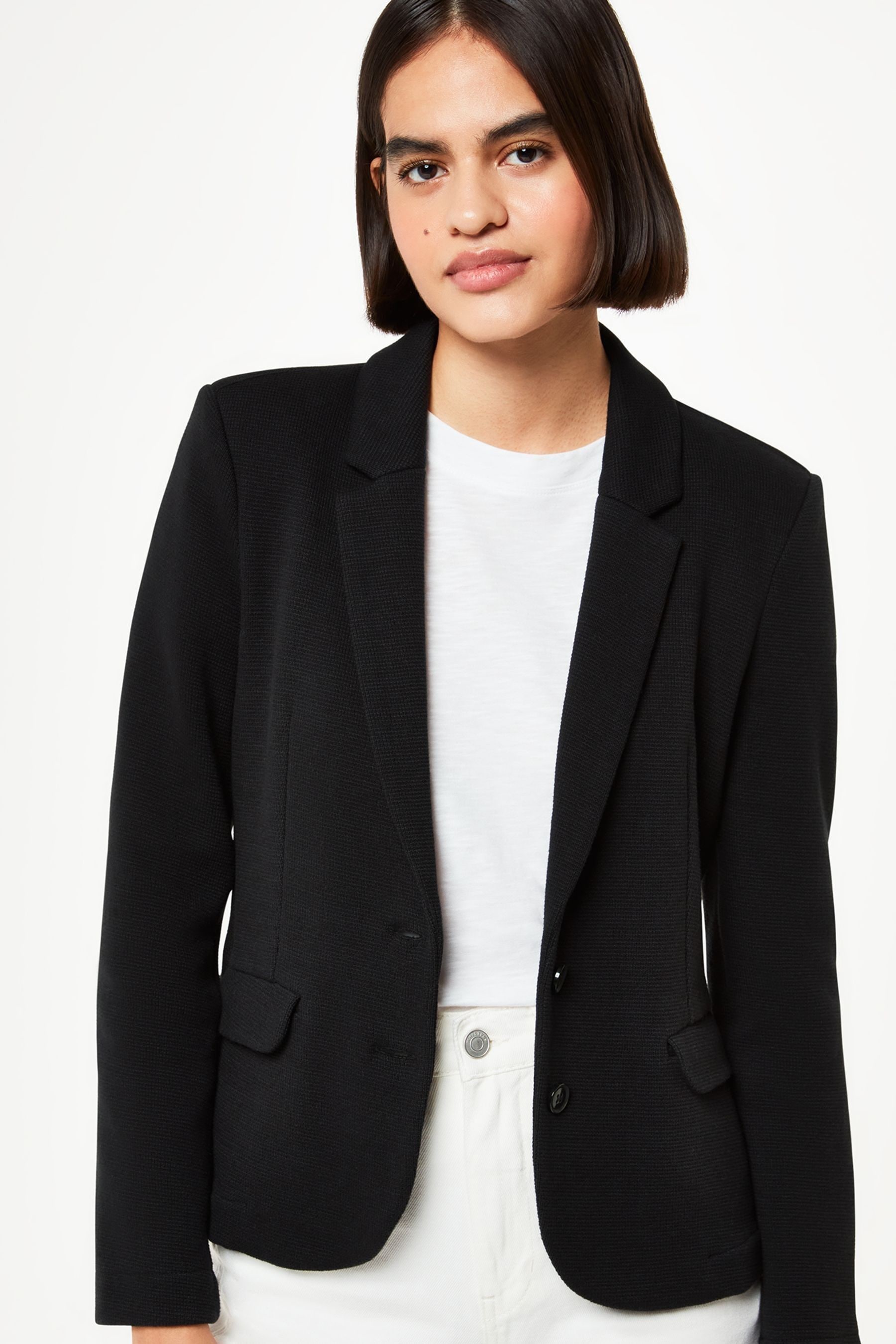 Slim jersey jacket top