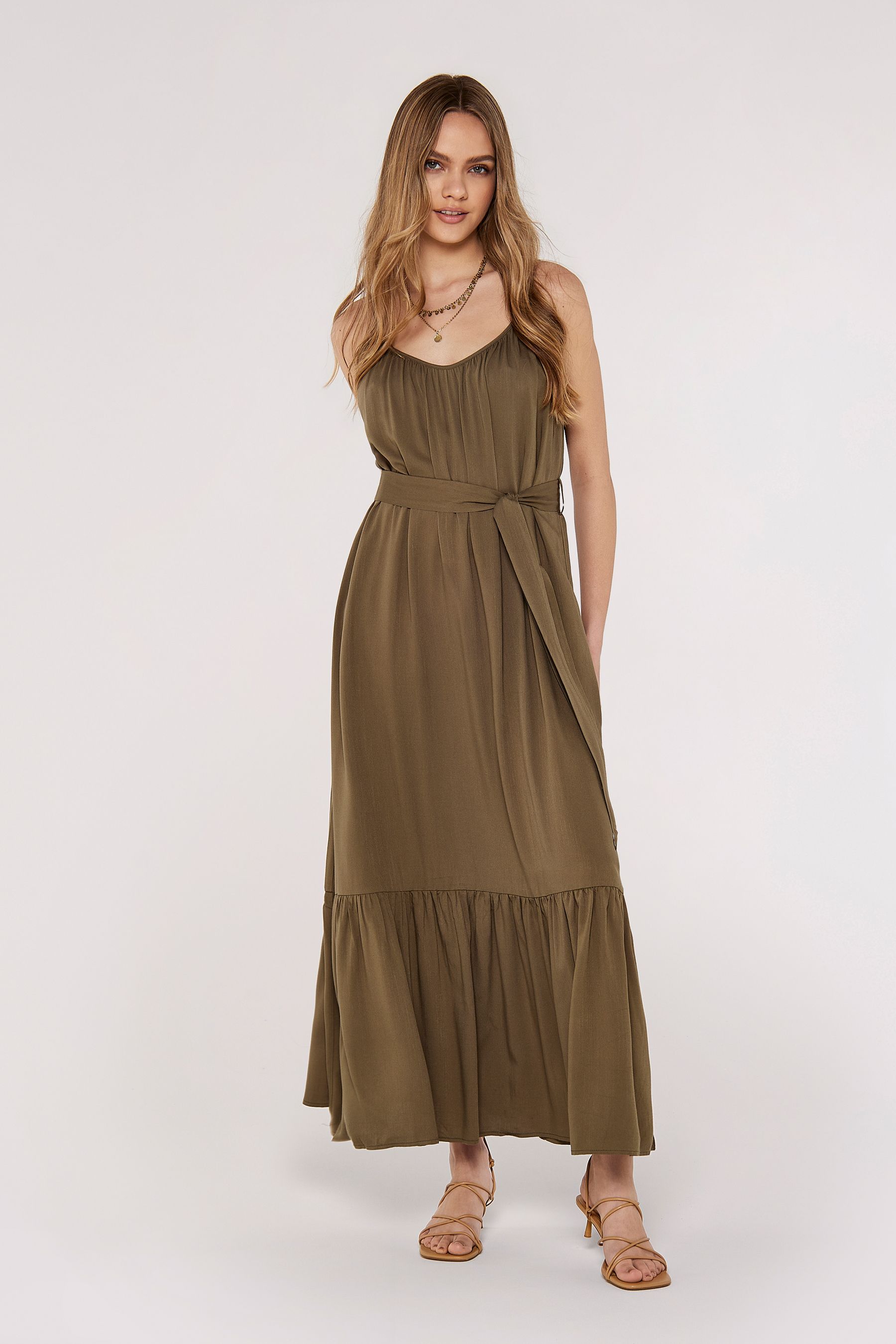 Khaki new arrivals cami dress