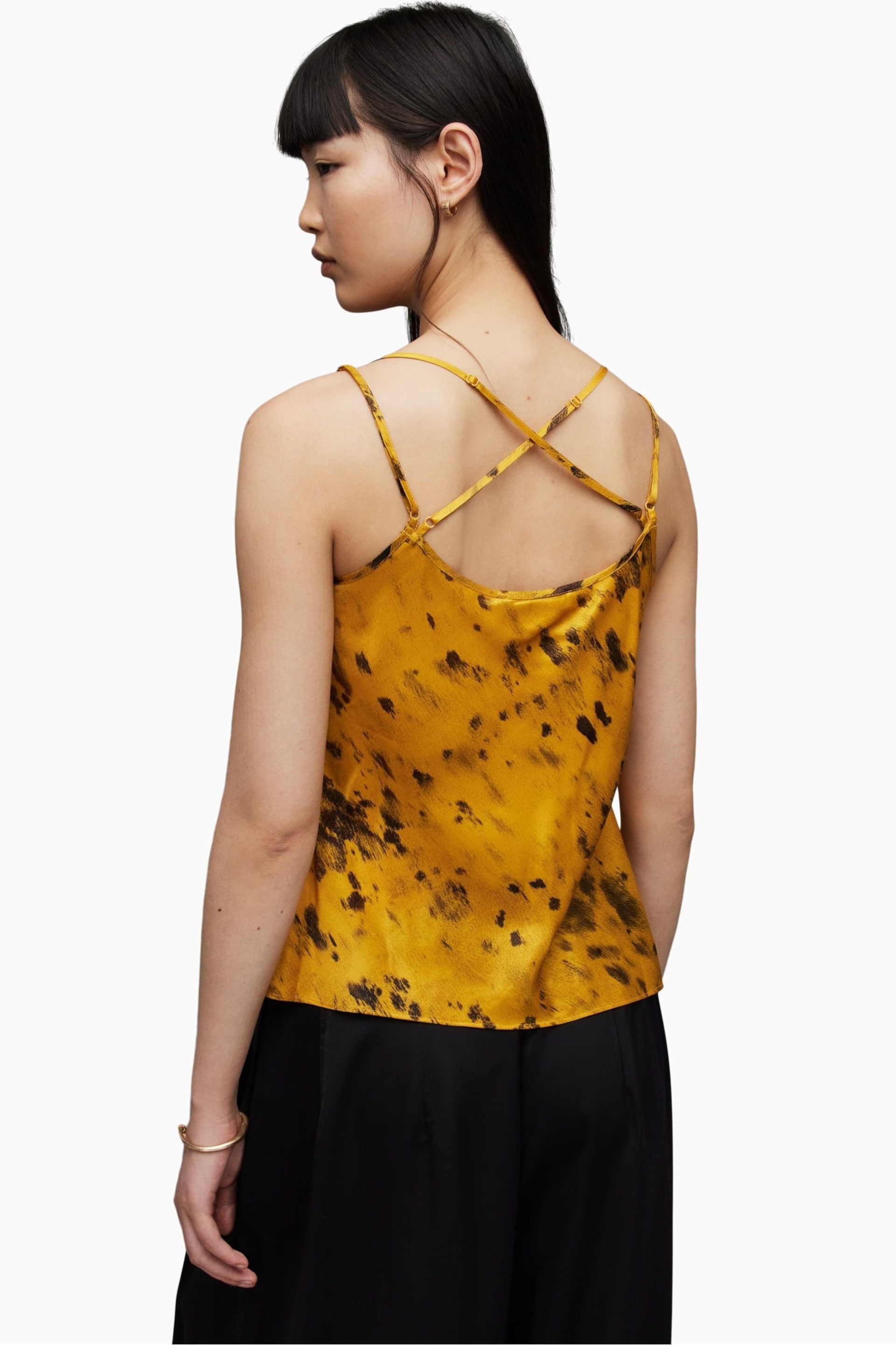 AllSaints Yellow Marta Ronnie Top - Image 2 of 6