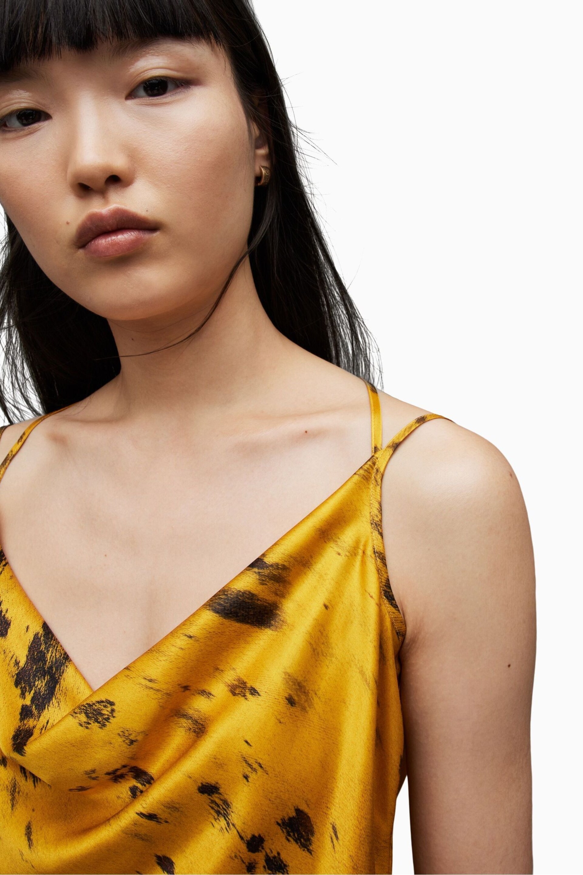 AllSaints Yellow Marta Ronnie Top - Image 4 of 6