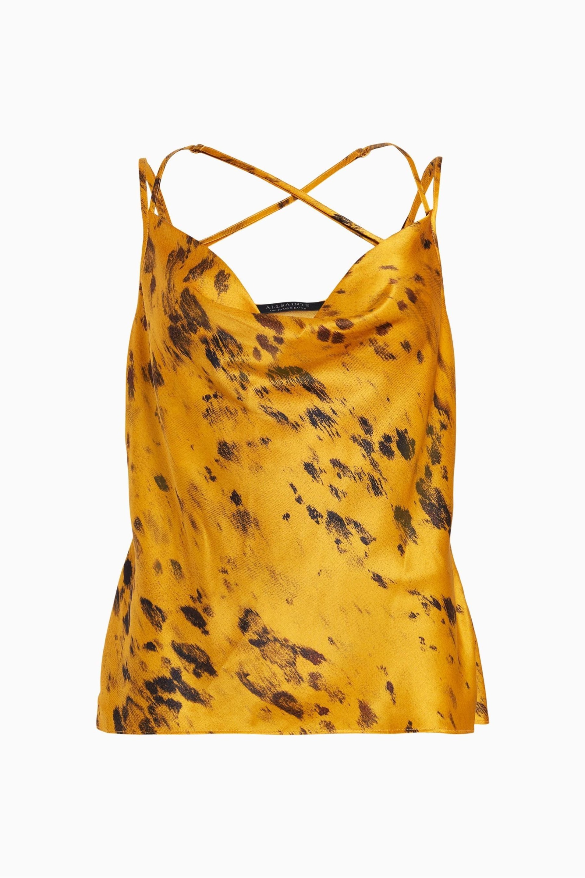 AllSaints Yellow Marta Ronnie Top - Image 6 of 6