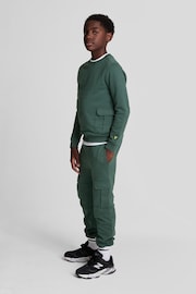 Lyle & Scott Green Boys Cargo Jersey Joggers - Image 3 of 6