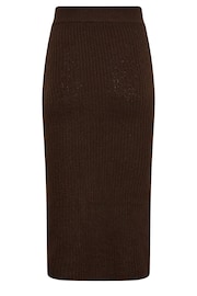 PixieGirl Petite Brown Midi Knitted Skirt - Image 5 of 5