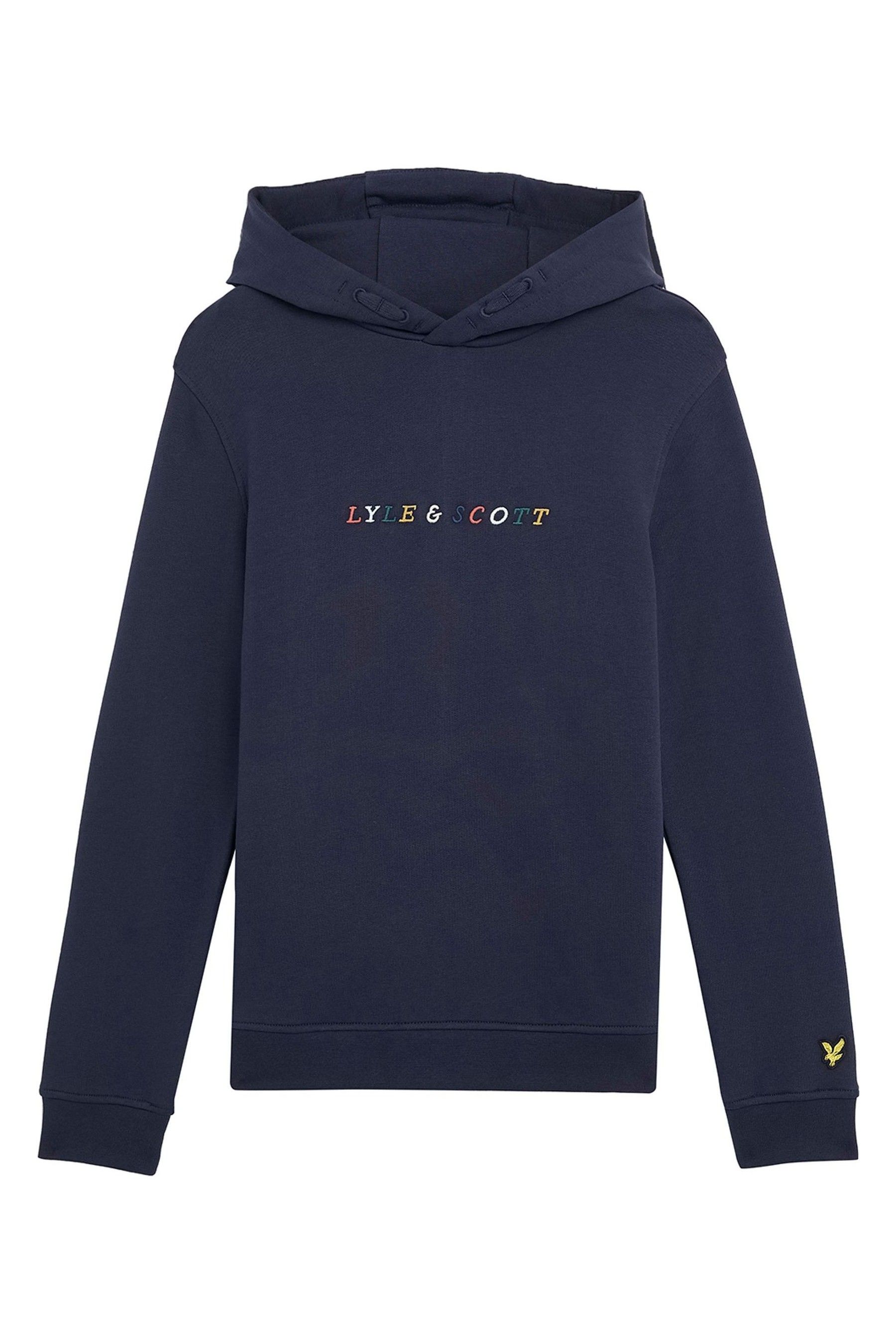 Buy Lyle Scott Navy Blue Boys Embroidered Logo Hoodie from Next Georgia