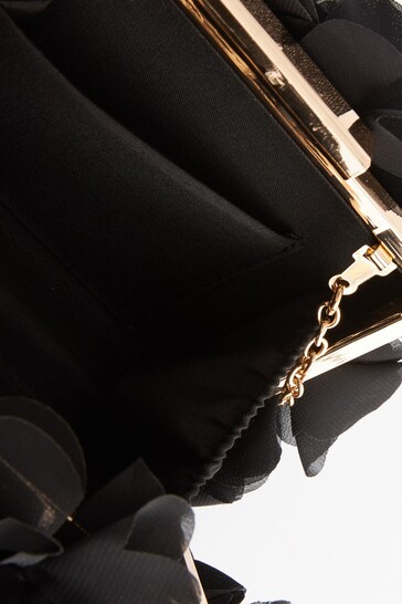 Buy Black Corsage Boxy Clutch Bag from the Next UK online shop