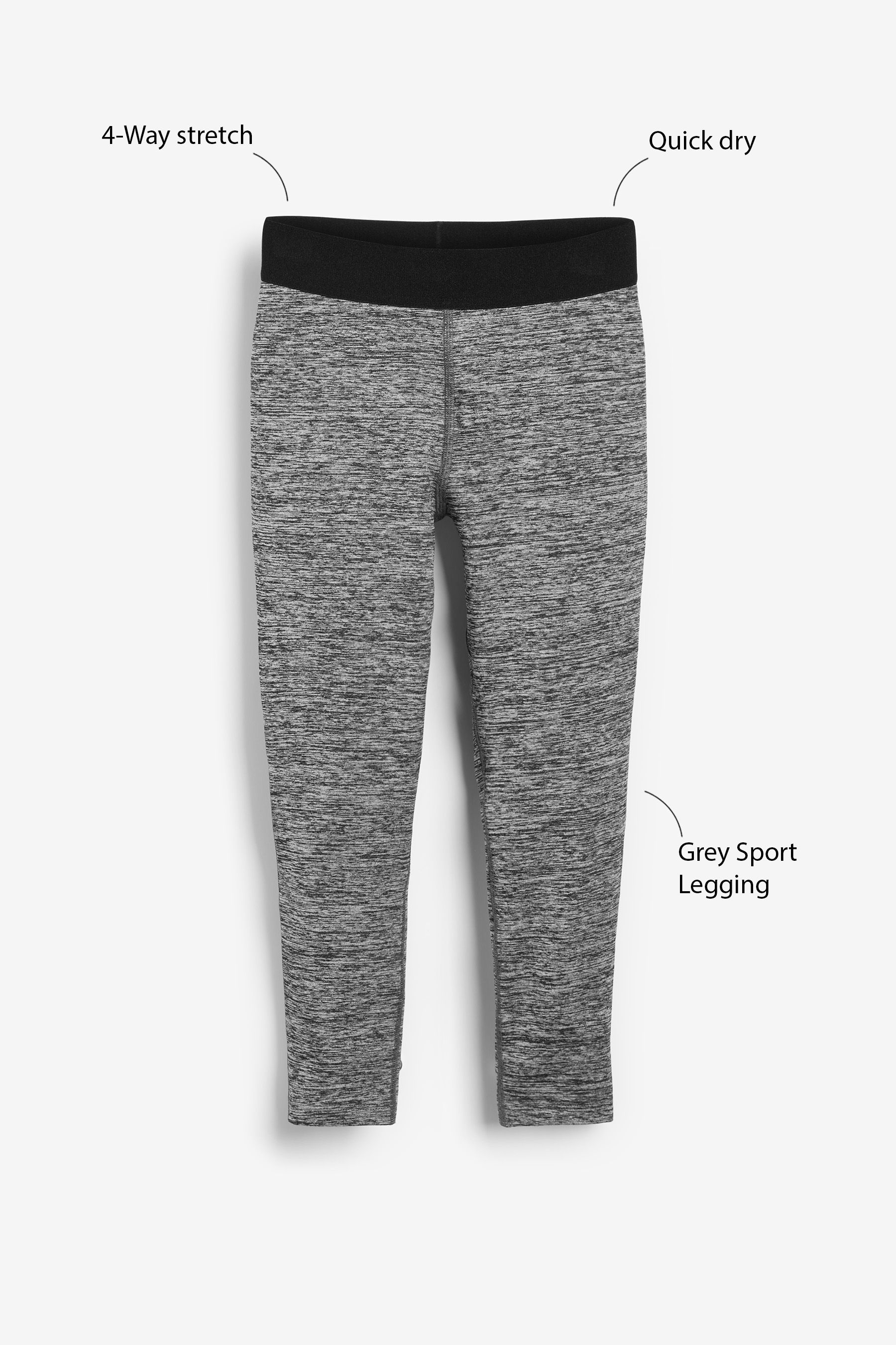 Charcoal grey gym leggings shop