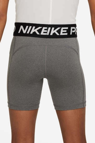 Nike Grey Marl Pro Dri-FIT 5 inch Shorts
