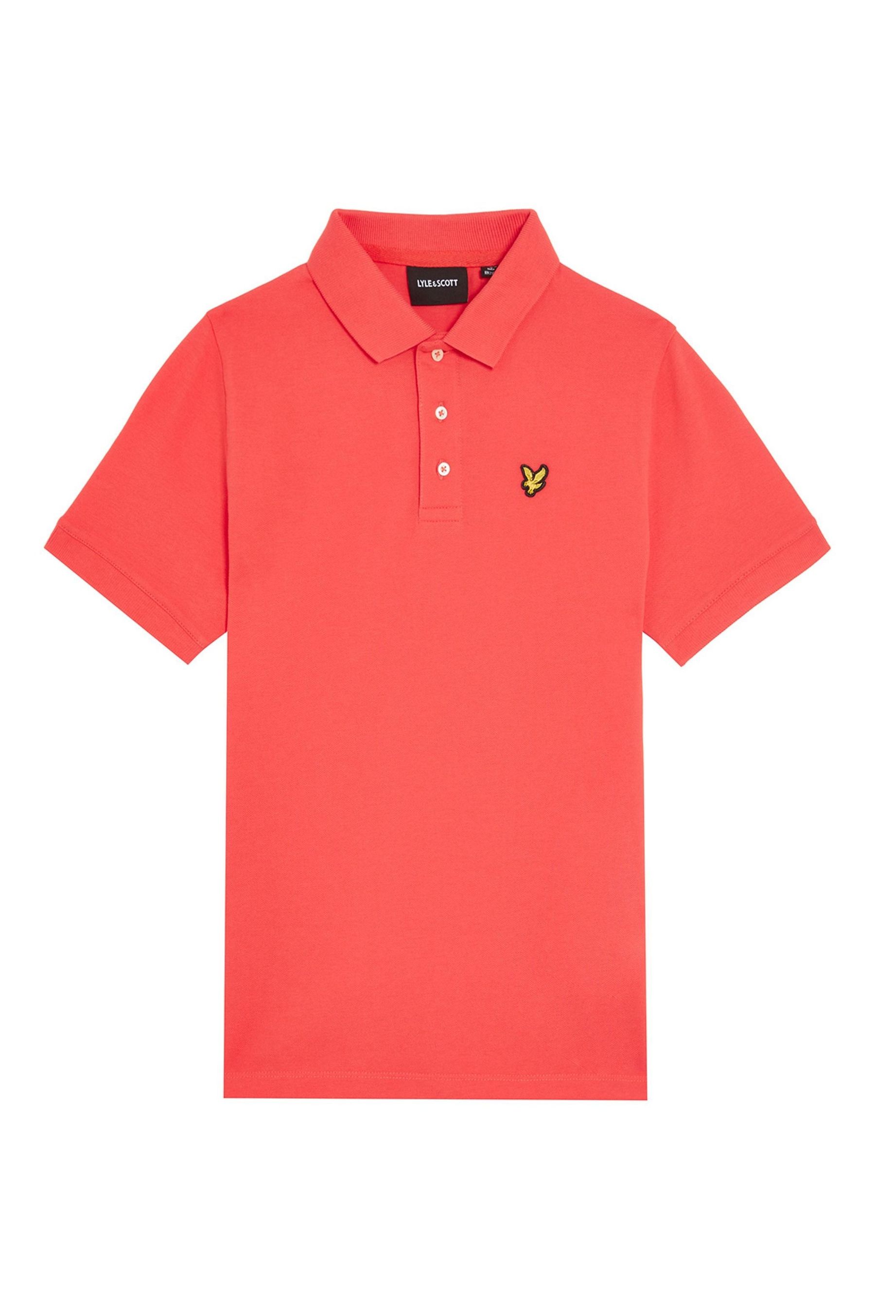 Buy Lyle Scott Coral Pink Boys Classic Polo Shirt from Next Luxembourg