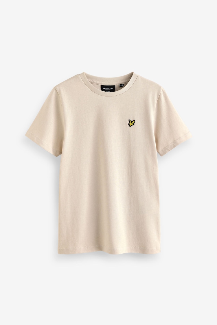 Lyle & Scott Natural Boys Essentials Crew Neck 100% Cotton T-Shirt - Image 1 of 4