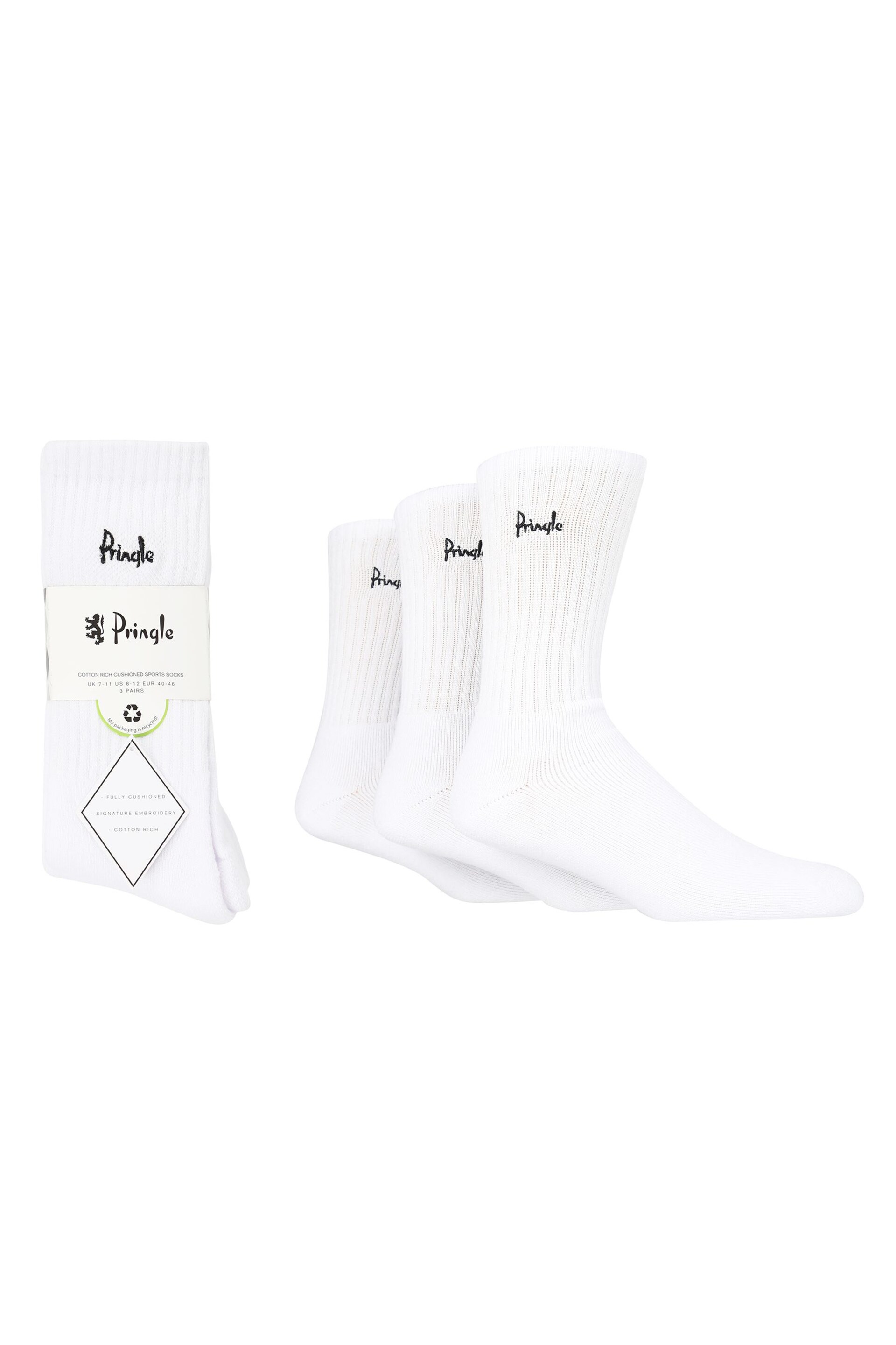 Pringle White Sports Socks - Image 2 of 7