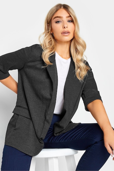 M&Co Grey Textured Blazer Jacket