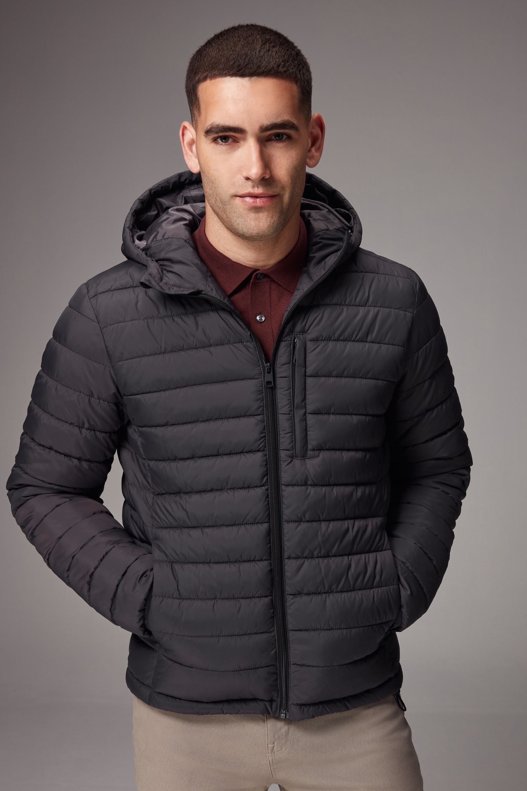 Add hooded down coat on sale