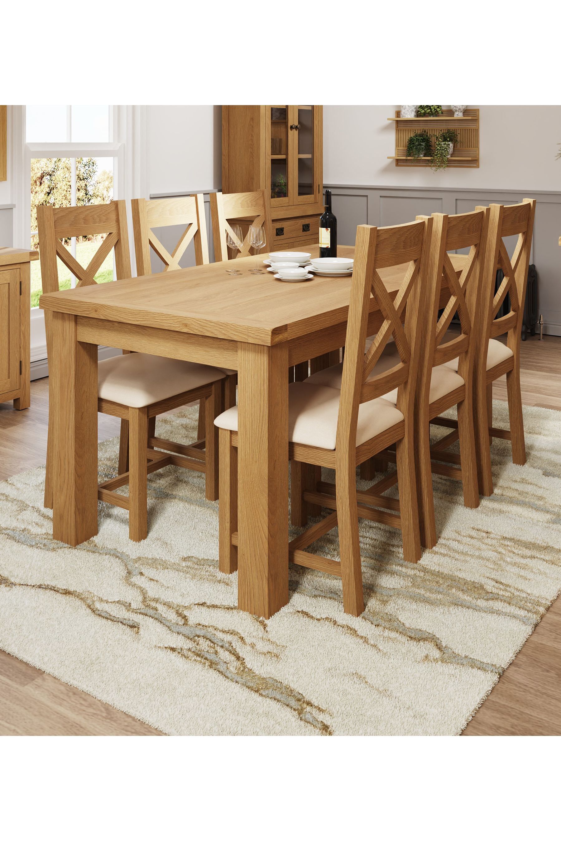 Canterbury extending sales dining table