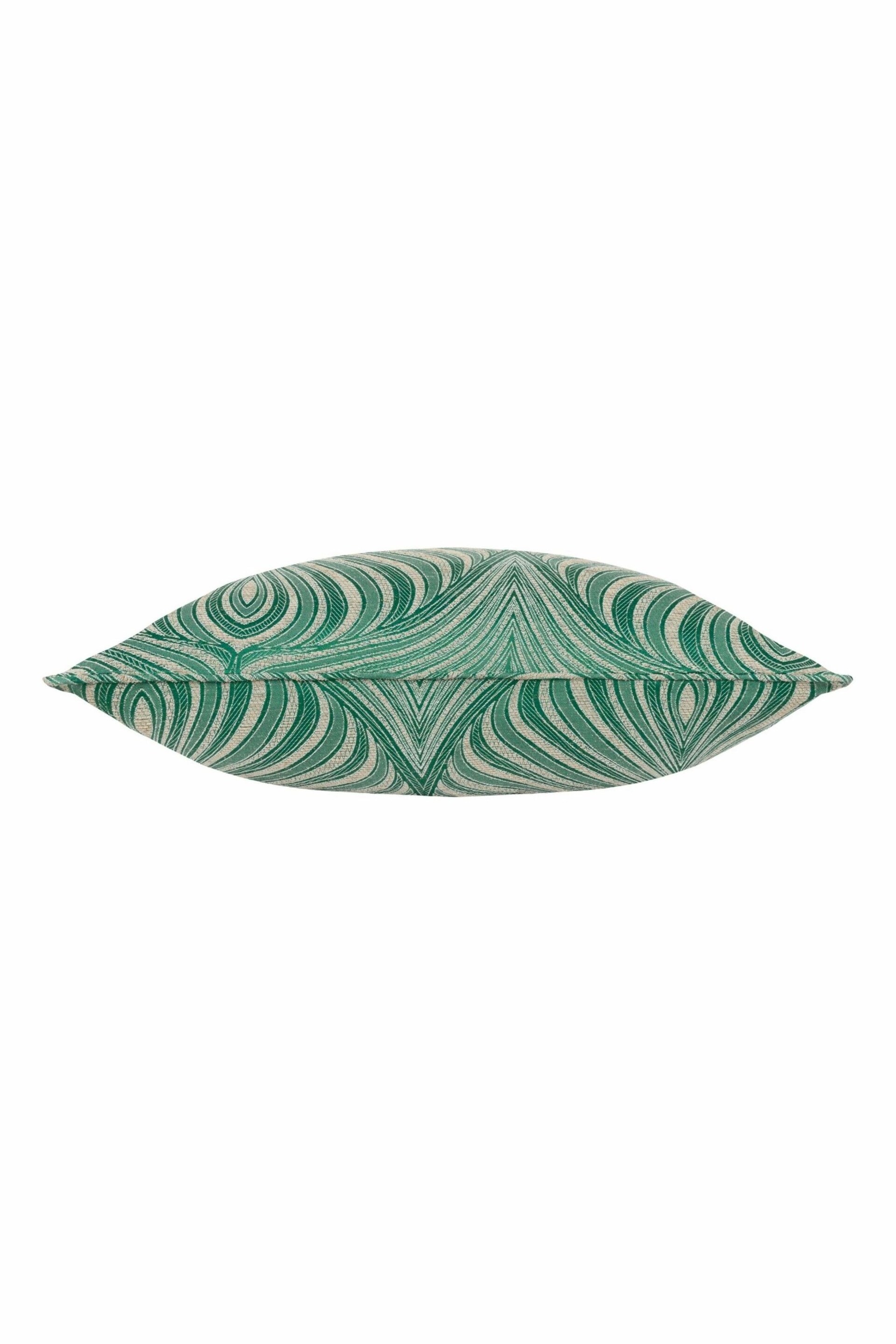 Riva Paoletti Emerald Gatsby Jacquard Eyelet Cushion - Image 4 of 5