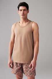 Stone Neutral Regular Fit Vest - Image 1 of 7