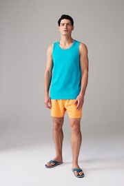 Aqua Blue Regular Fit Vest - Image 2 of 7