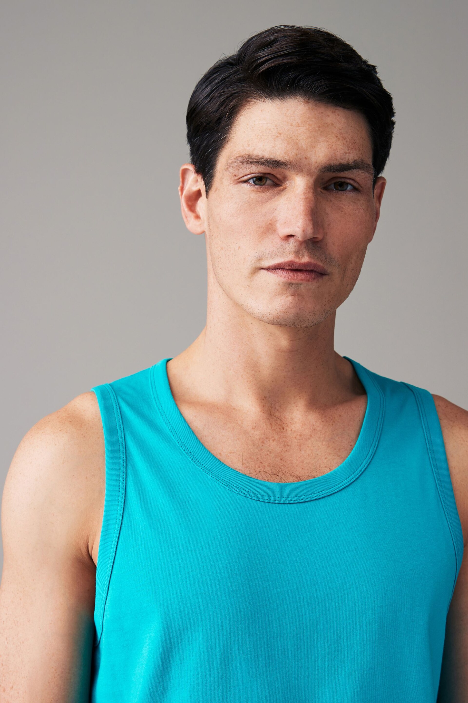 Aqua Blue Regular Fit Vest - Image 4 of 7