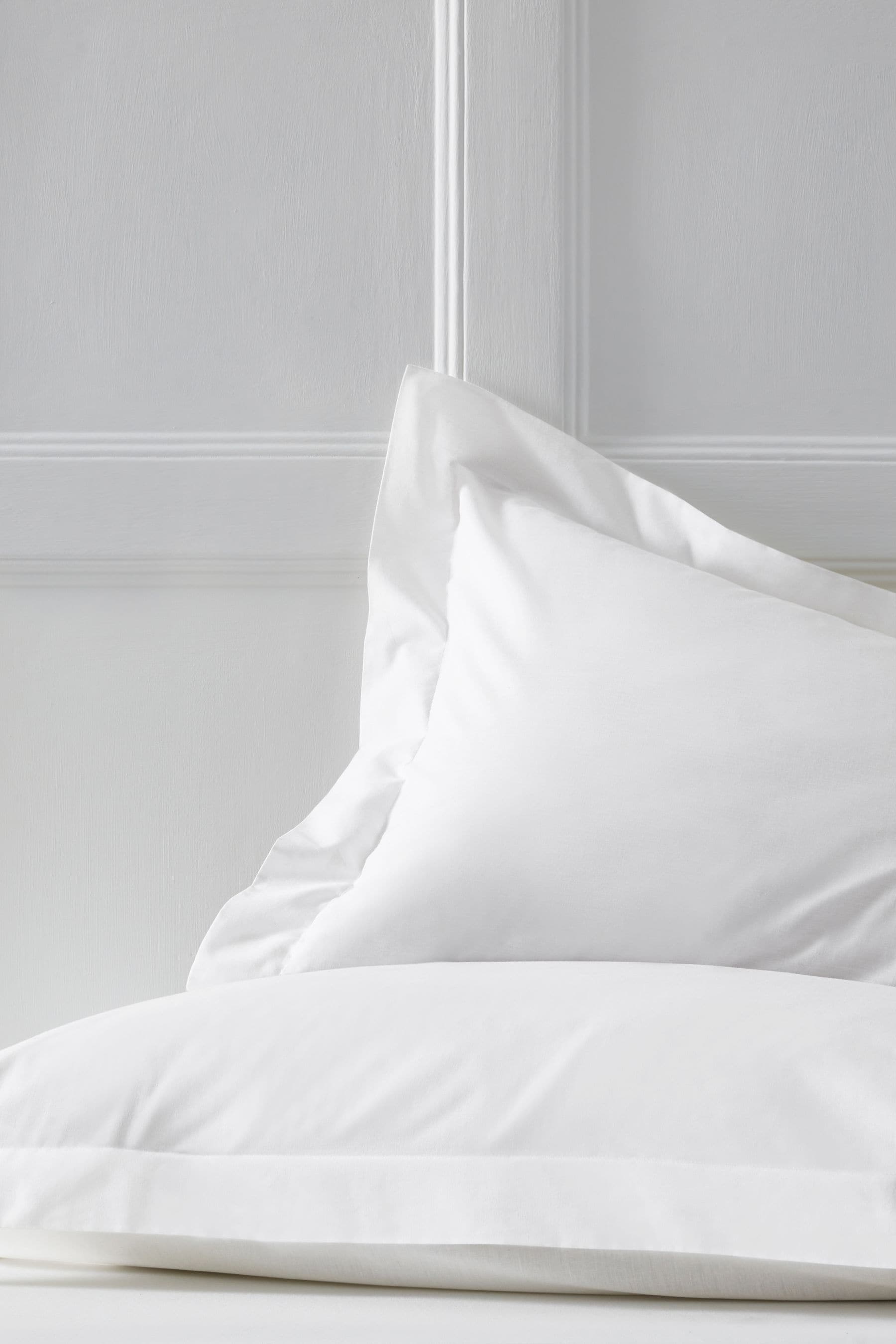 Buy Set of 2 White Cotton Rich Pillowcases from Next Luxembourg