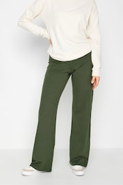 Long Tall Sally Green Wide Leg Yoga Joggers - Image 2 of 3