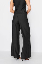 Long Tall Sally Black Pinstripe Wide Leg Trousers - Image 3 of 4