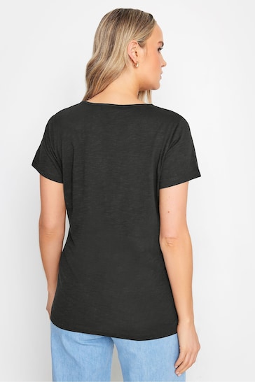 Long Tall Sally Black & White Stripe Short Sleeve T-Shirts 2 Pack