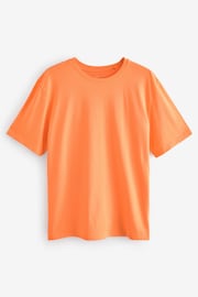 Orange Regular Fit Essential Crew Neck T-Shirt - Image 6 of 8