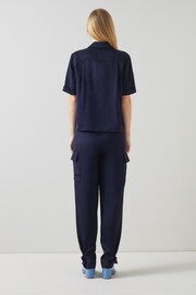 LK Bennett  Luna Viscose Utility Style Trousers - Image 2 of 3