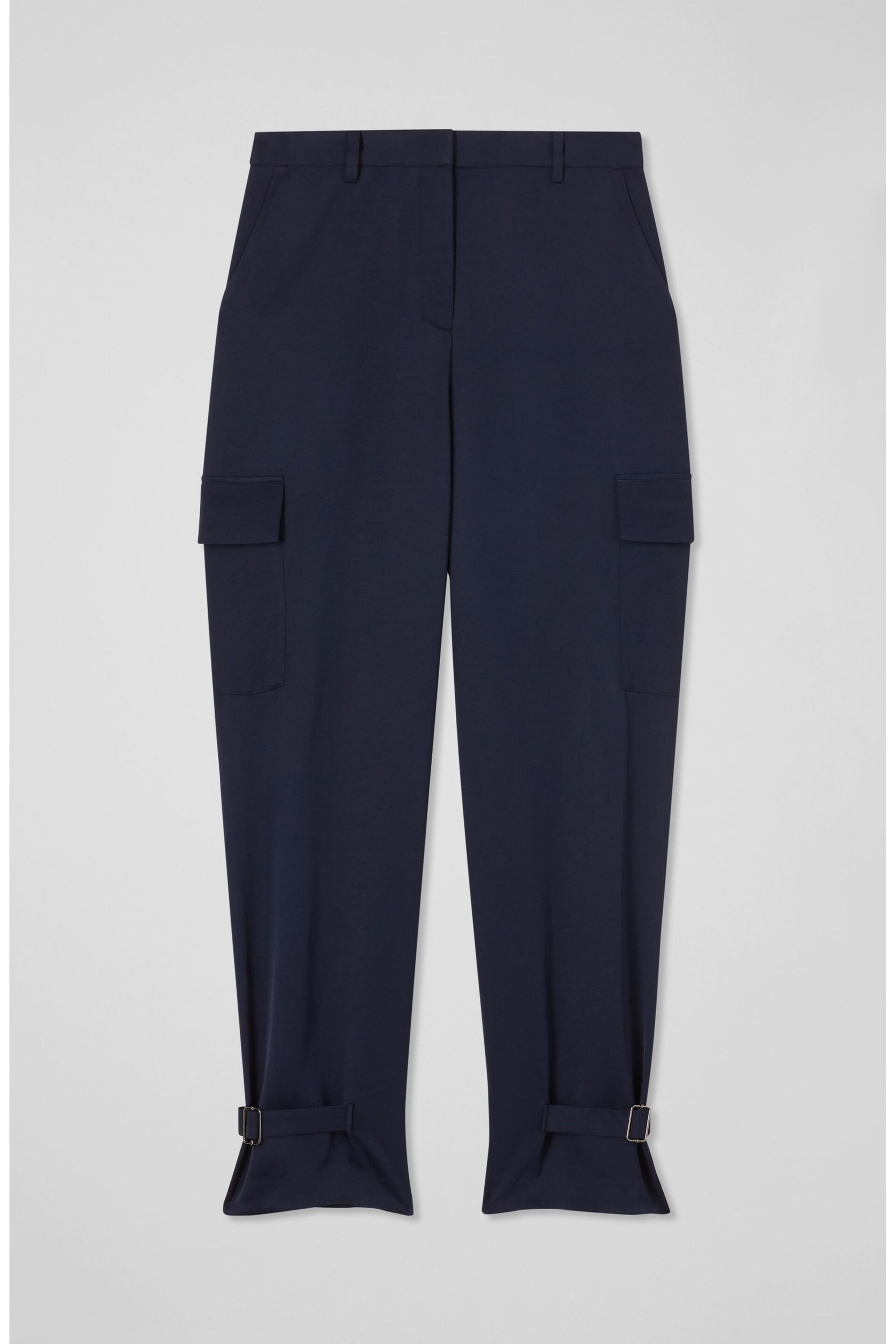 LK Bennett  Luna Viscose Utility Style Trousers - Image 3 of 3