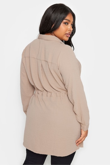 Yours Curve Brown Utility Tunic