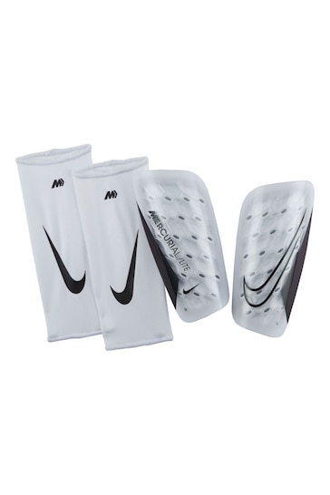 Nike White Mercurial Lite Football Shin Guards