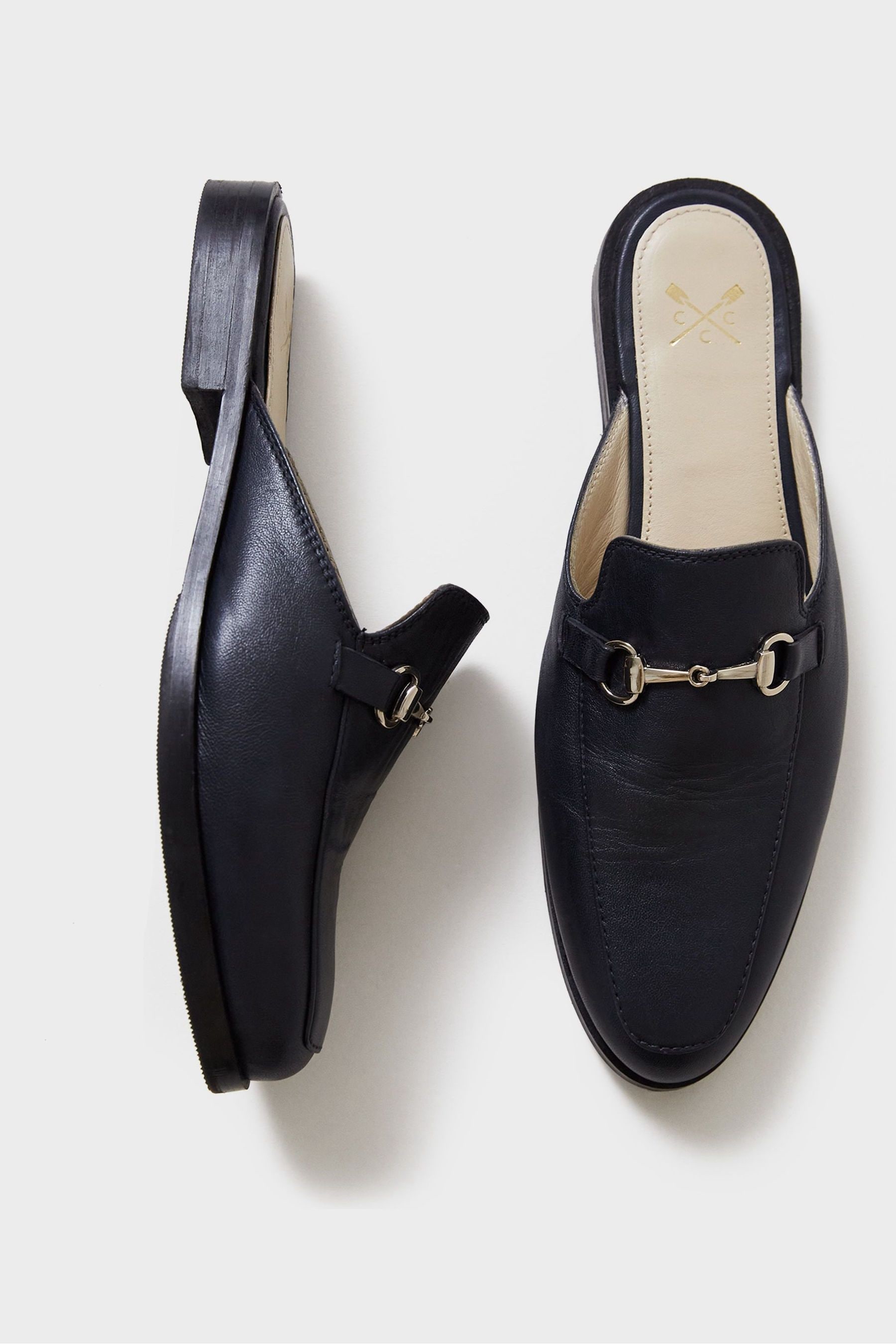 Buy Crew Clothing Leather Backless Loafers from Next Netherlands