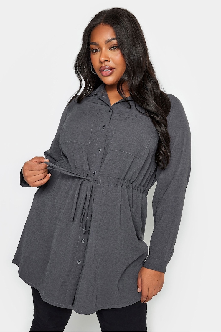 Yours Curve Grey Utility Tunic - Image 1 of 4