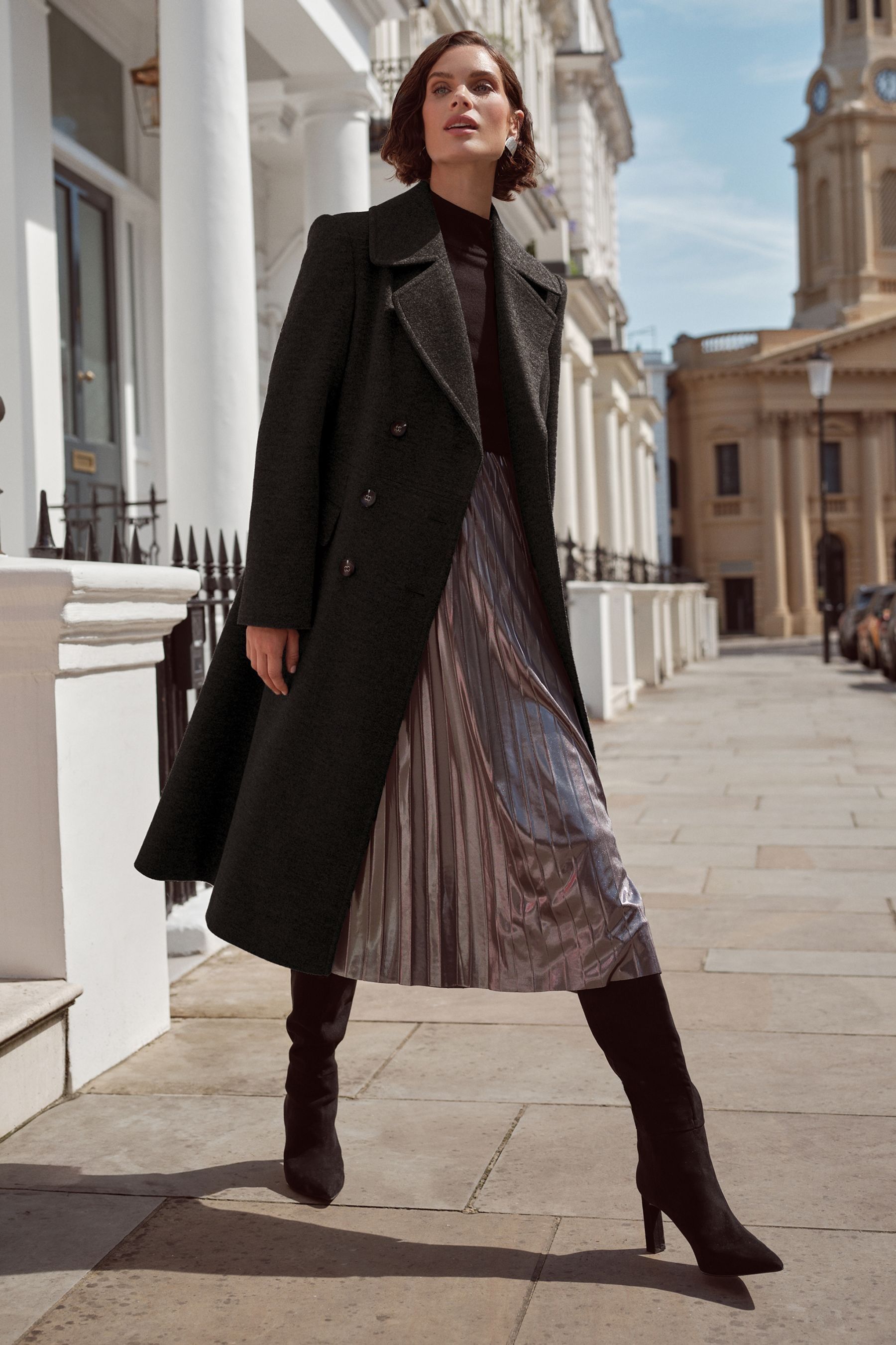 Petite fitted coat sale