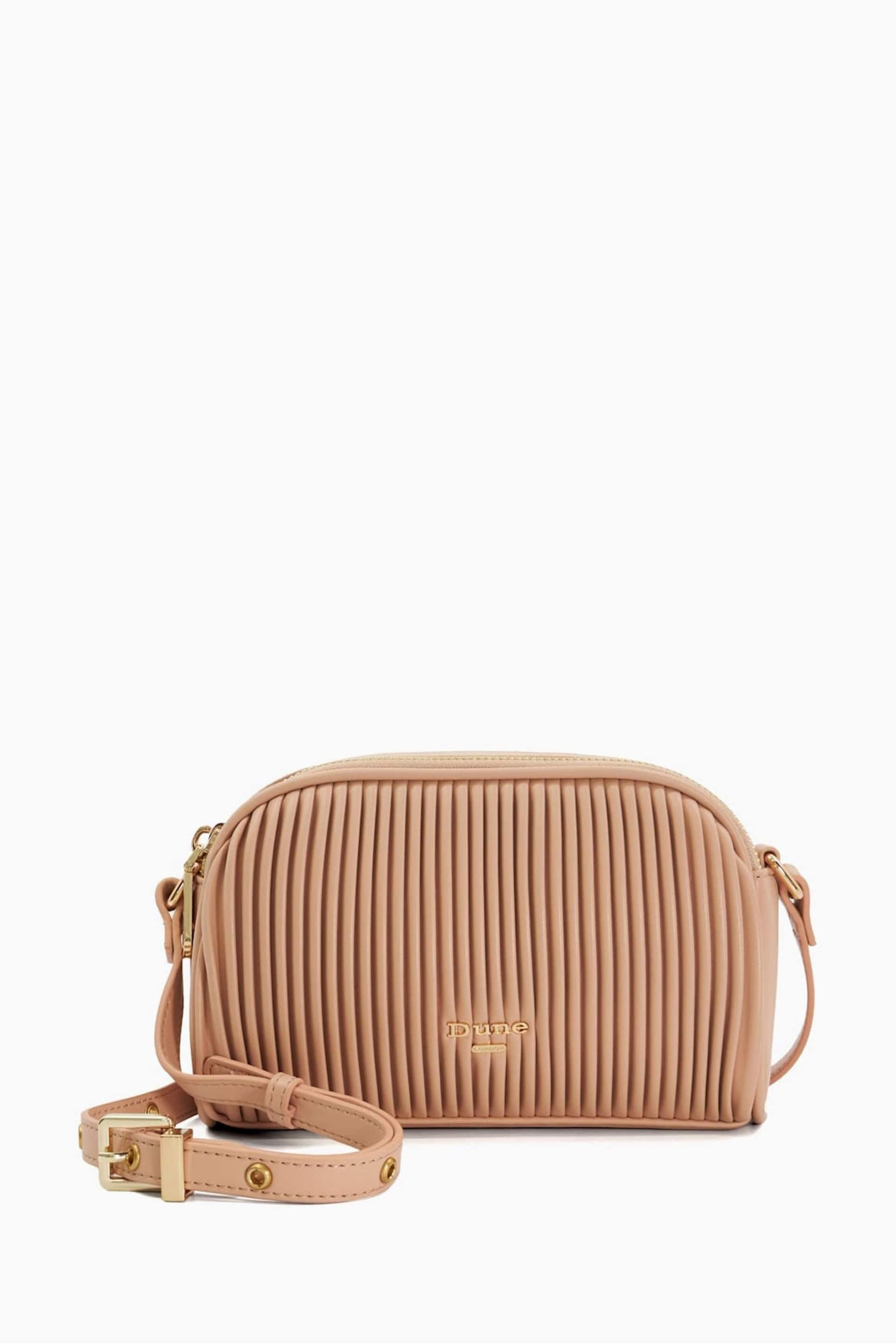 Dune London Pink Detail Pleat Cross-Body Mini Bag - Image 1 of 5