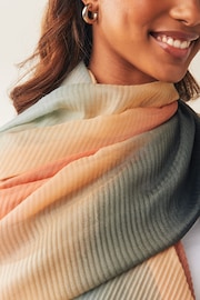 Nude Ombre Plisse Lightweight Scarf - Image 2 of 5