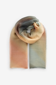 Nude Ombre Plisse Lightweight Scarf - Image 3 of 5