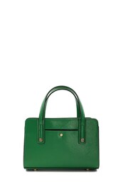 Dune London Green Chrome Dinkydenbeigh Mini Branded Handle Tote Bag - Image 3 of 5