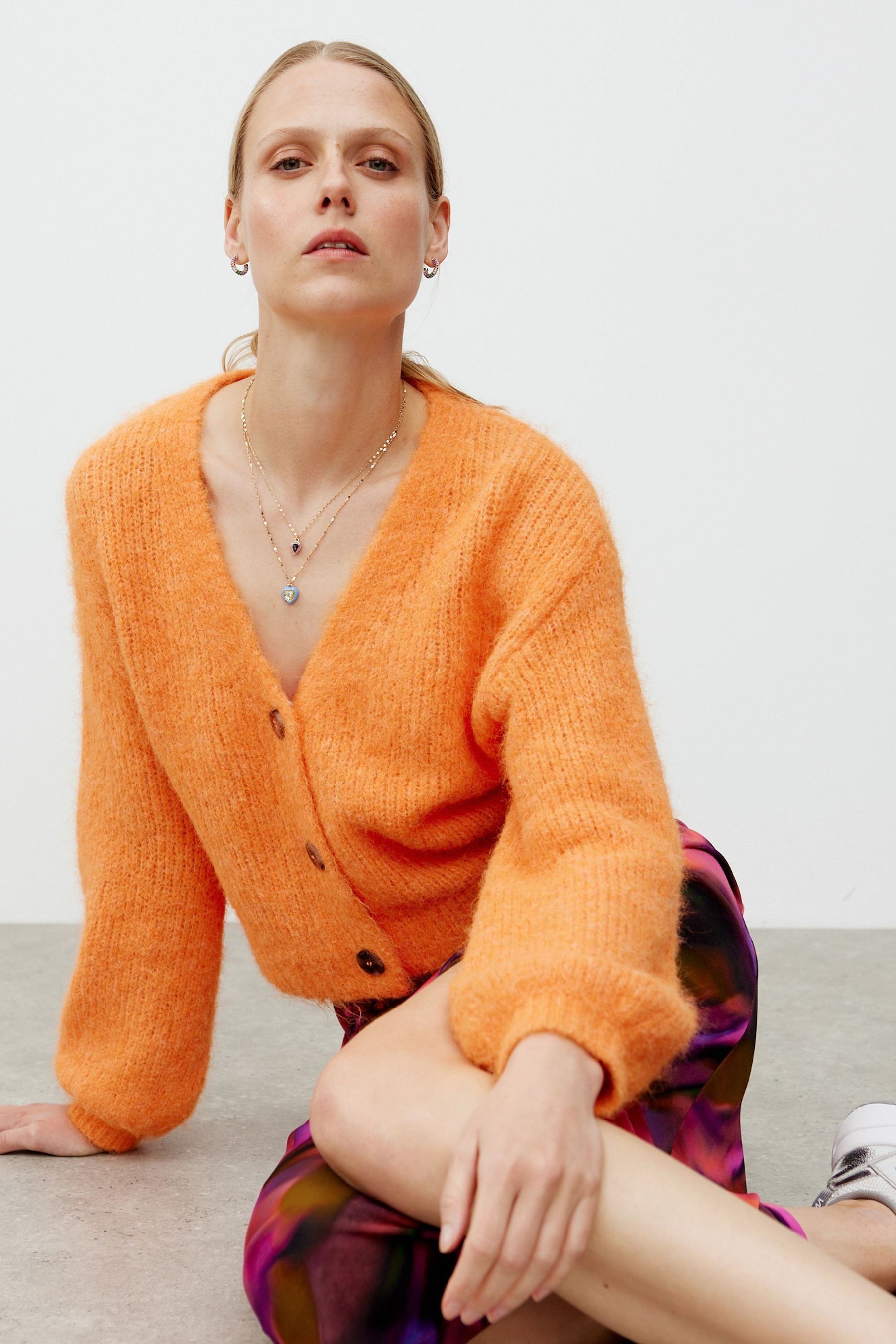Orange cardigan next new arrivals