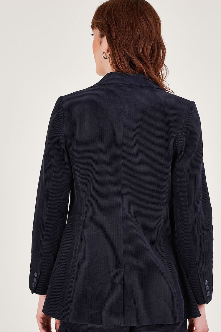 Monsoon Blue Cord Blazer Suit Jacket - Image 2 of 5